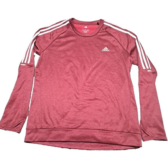 Adidas Running Climawarm  Long Sleeve Top Mens Sz Large Sweatshirt Pullover - Picture 1 of 12